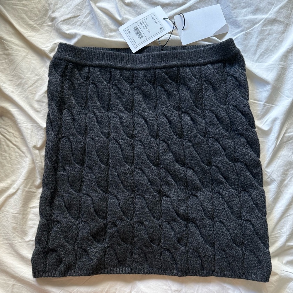 Theory felted wool cashmere skirt